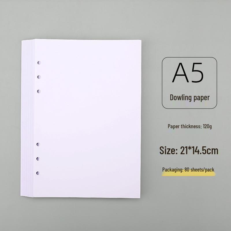 B5 DIY Notizbuch mit losen Blättern, schwarzem Papier und dicken leeren schwarzen Kartonseiten