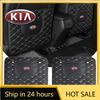 2026 Hot Car Sticker PU Leather Car Anti-Kick Mats Auto Seat Back Protector Cover Styling For KIA Rio Ceed Sportage Cerato Soul 