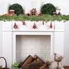 78.74in Green Plant Fake Cedar Artificial Realistic Pine Branches Soft Christmas Stems For Home Patio Yard Wall Living Room