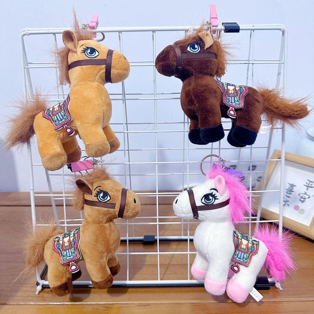 Mini Plush Toy Claw Machine Keychain Charms