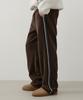 Wednesday Oasis Essential Line Track Corduroy Wide Pants_Brown(W25-Pt34)