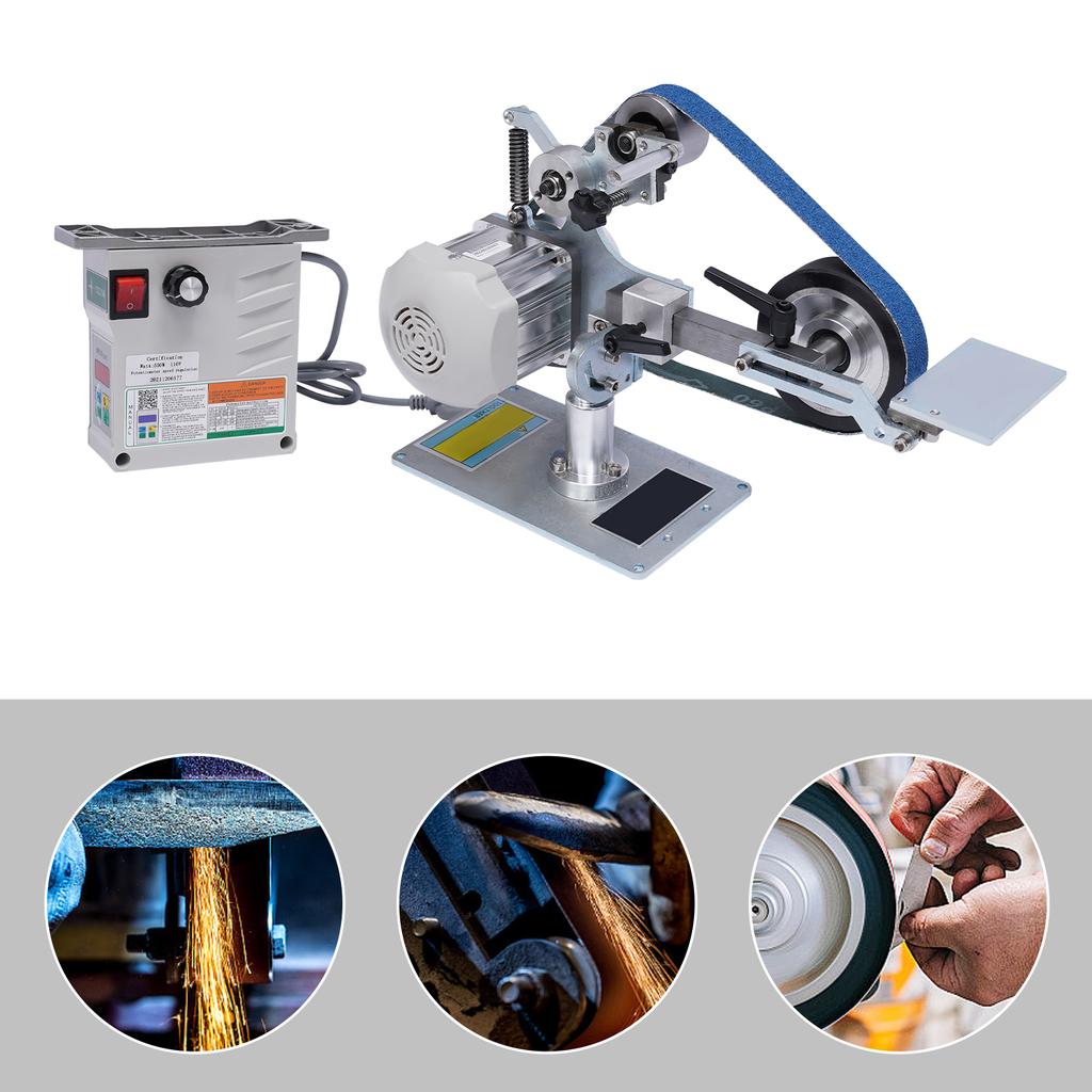 Abrasive Belt Machine 762x25MM Belt Sander Polisher Sharpener Grinder W/ Brushless Motor Small Household Brushless Belt Machines