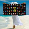 Custom Name Ultra-Soft Beach Towel with Pac-Man Theme,Ideal for Pool - Camping, Diving - Perfect Travel Essential, Vibrant Beach Towel.