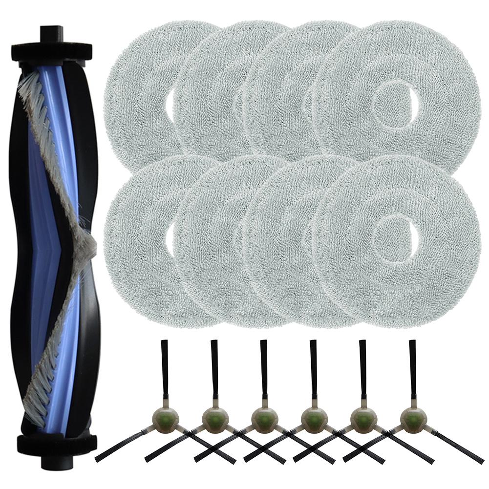 9/15 Pcs Mop Cloths, Main And Side Brushes, And Filter Mop Cloth Kit For Lefants-M3 Robot Vacuum Cleaner.