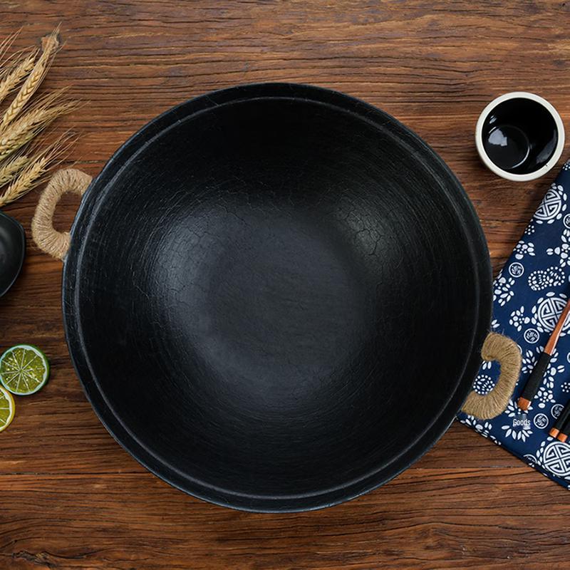 Naijiang Cast Iron Round Bottom Wok