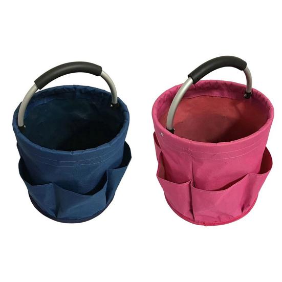 Portable Storage Basket Dirty Clothes Organizer with Side Pockets Handle Design Large Capacity Waterproof Laundry Basket