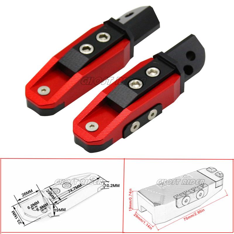 Universal motorcycle CNC rear foot pedal fit For SUZUKI GSF650 GSF1250 GSF650 1250 07-13 GSR600 GSR750 GSR 600 750 06-13