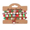 Christmas Charm Bracelet with Snowman, Tree, Santa, and Deer Pendants