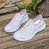 Summer Breathable Mesh Shoes for Sports and Leisure, Thin Hollow Out Fabric Shoes, One Foot Lazy Shoes