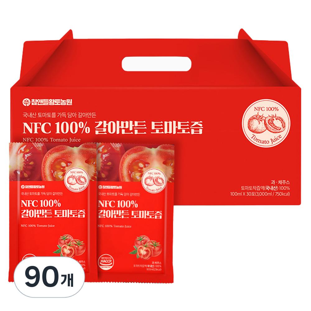 Cham & Deul Hwangto Farm NFC Tomato Juice 100ml 90 pcs