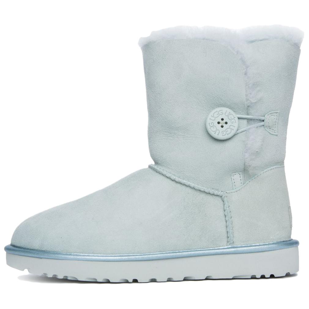 UGG Bailey Button Простая Мода Удобные Универсальные Снежные Ботинки Ботинки Унисекс Зеленый 1019033-IRG 37