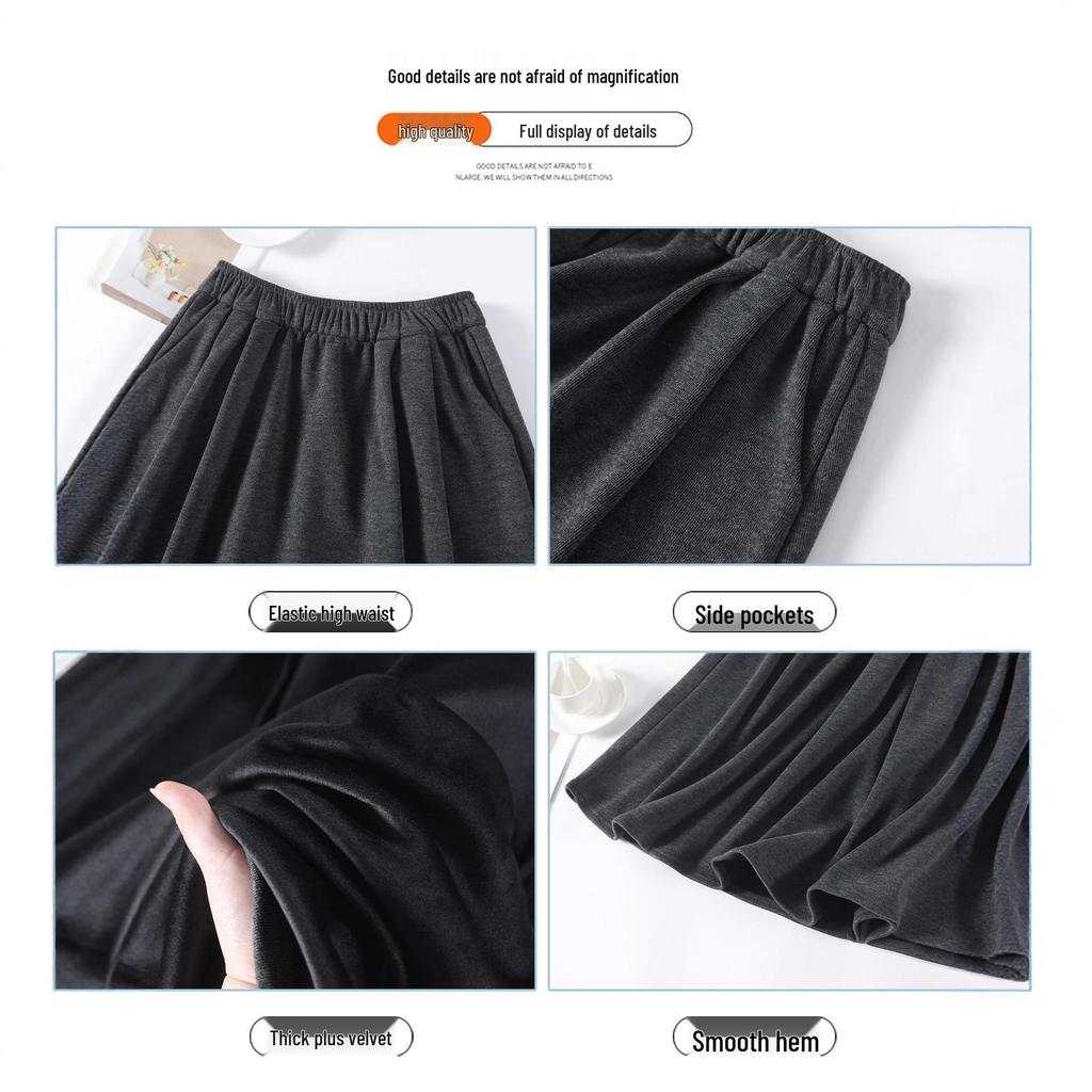 Off-White High Waist Glutinous Rice A-Line Skirt for Women - Slim, Flattering, Mid-Length, Yamamoto Style, Spring/Autumn/Winter 2025