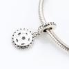 S925 Sterling Silver World Cup Football Pendant - Creative European and American Style Charm for Versatile DIY Bracelets.