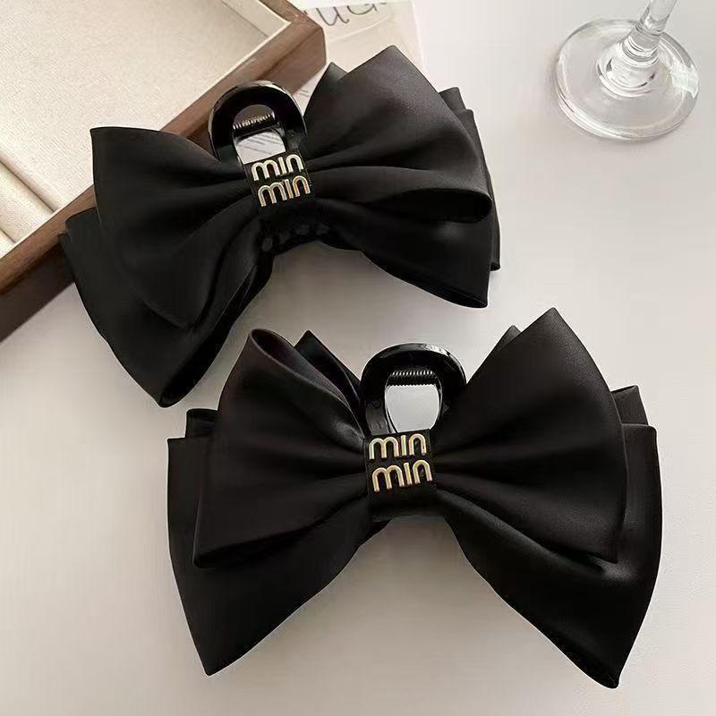 Elegant Faux Pearl Tassel Hair Clip with Bow for Women - Chic Updo Accessory