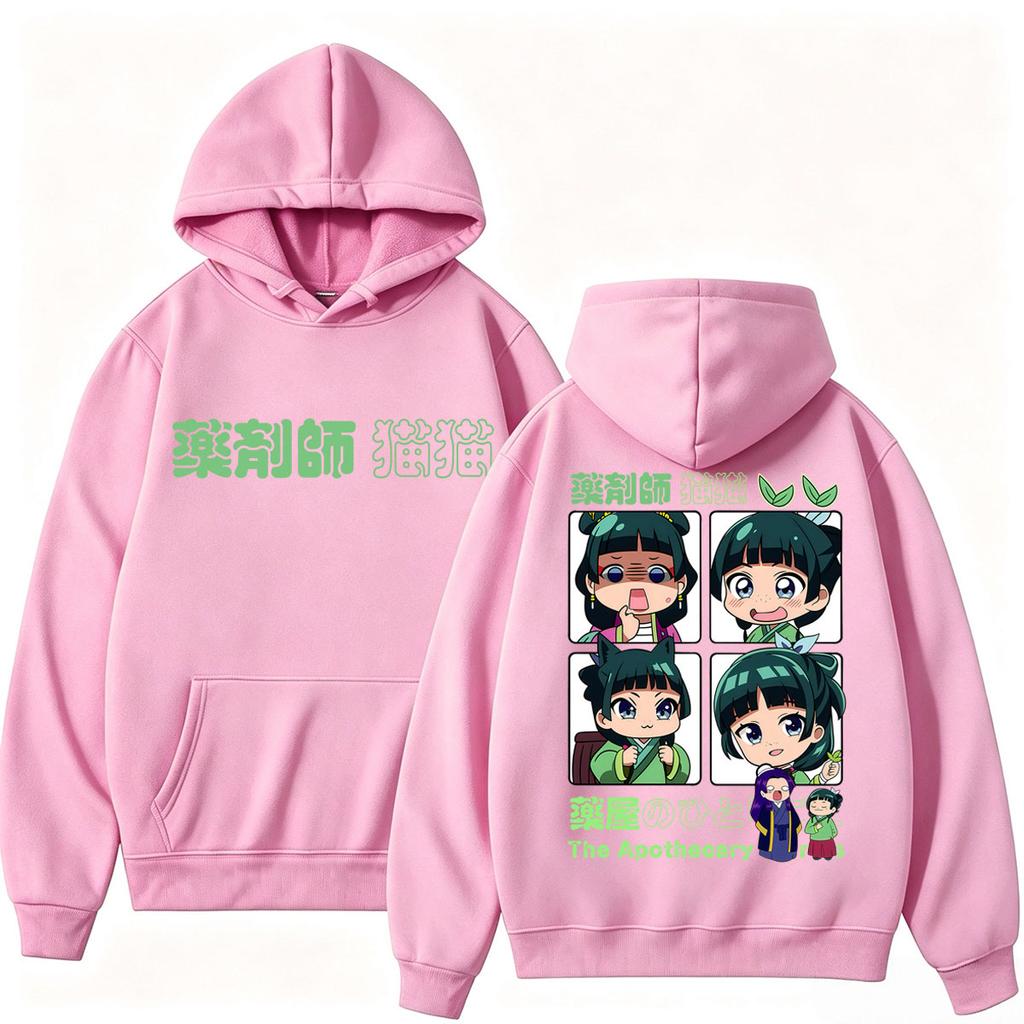 Anime The Apothecary Diaries Maomao Hoodie Unisex Vintage Manga Sweatshirt Fleece Oversized Casual Long Sleeve Streetwear Y2k