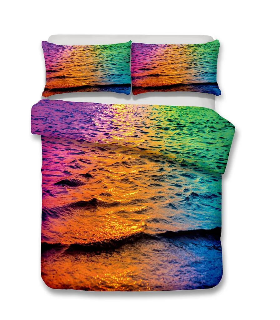 King Size Quilt Cover Ab Side Yellow Bed Cover Queen Size Bedroom Sets Bedding Set Luxury Dekbedovertrek King Size Roupa De Cama