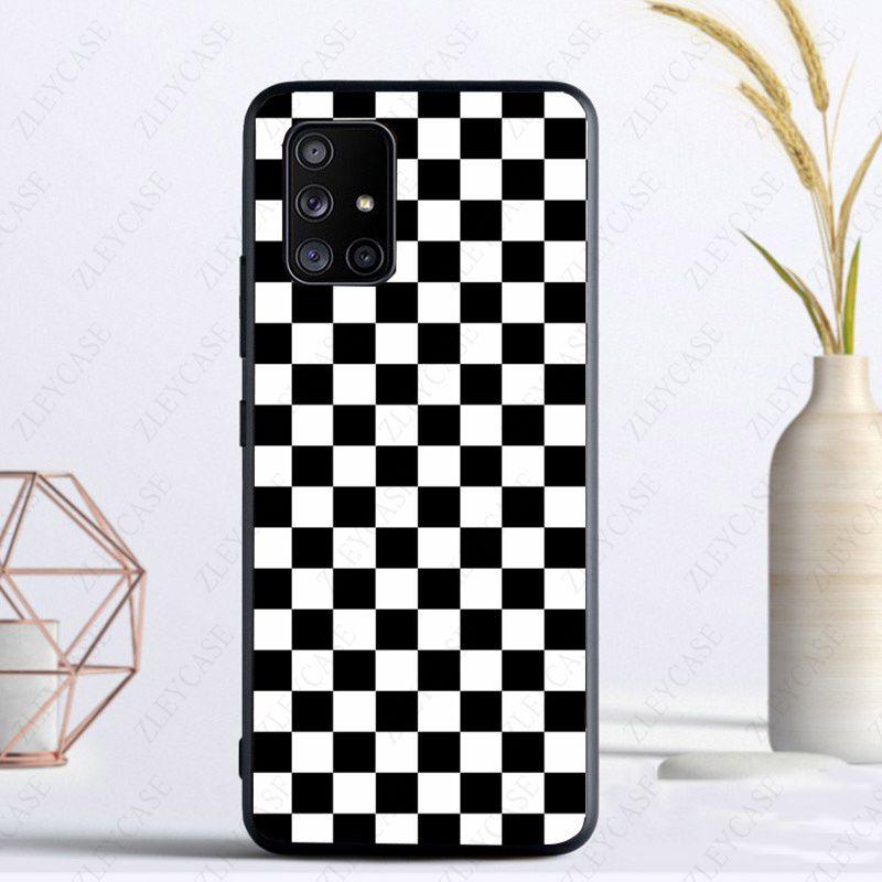 Checkerboard Plaid Checked Checkered Funda For Samsung Galaxy A13 A53 A11 A12 A32 A22 A52S A41 A42 A33 A20E A30S A40 A21S Cases