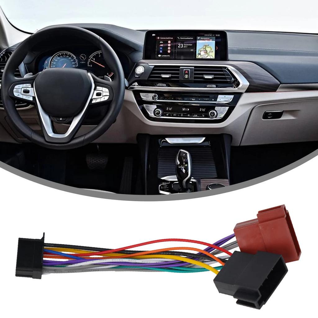 High-quality Audio Adapter Cable For Pioneer 2010-on ISO Female Connector Non-deformation 12V 185mm Anti-corrosion