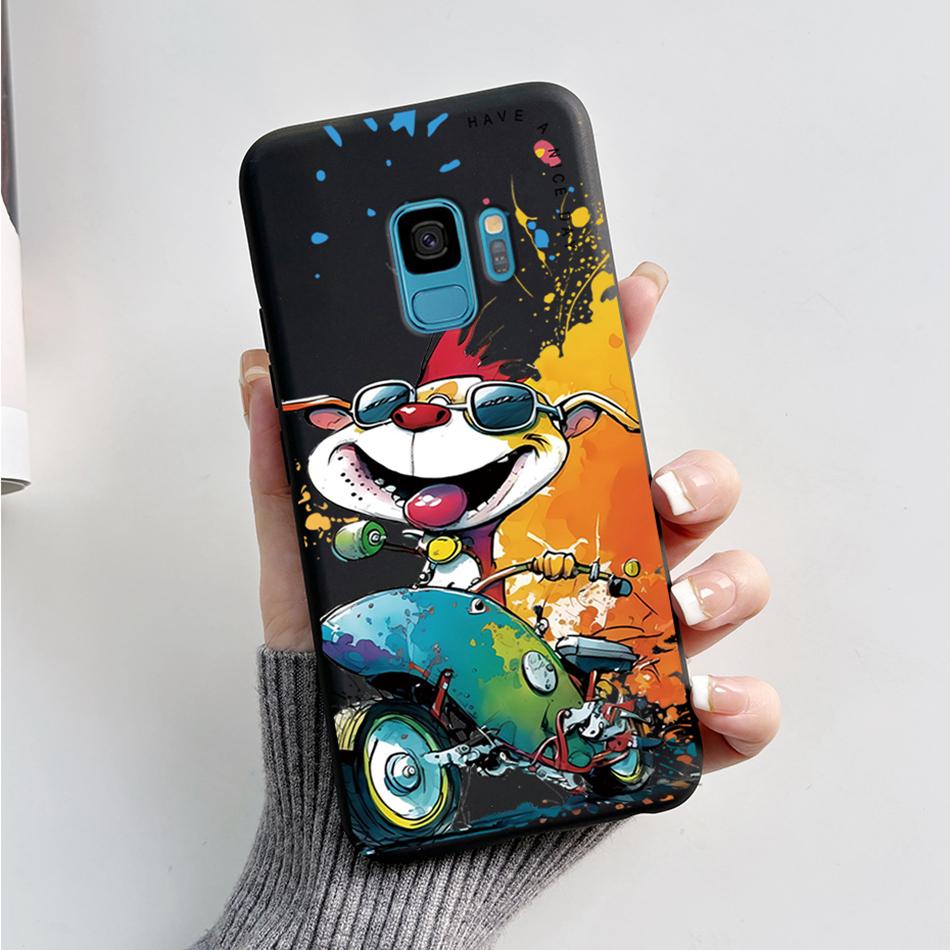 Case For Samsung Galaxy S9 S 9 Plus Phone Cover Cute Cat Cartoon Bear Frog Soft TPU Coque For Samsung S9 Bumper S9+ S9PLUS Funda