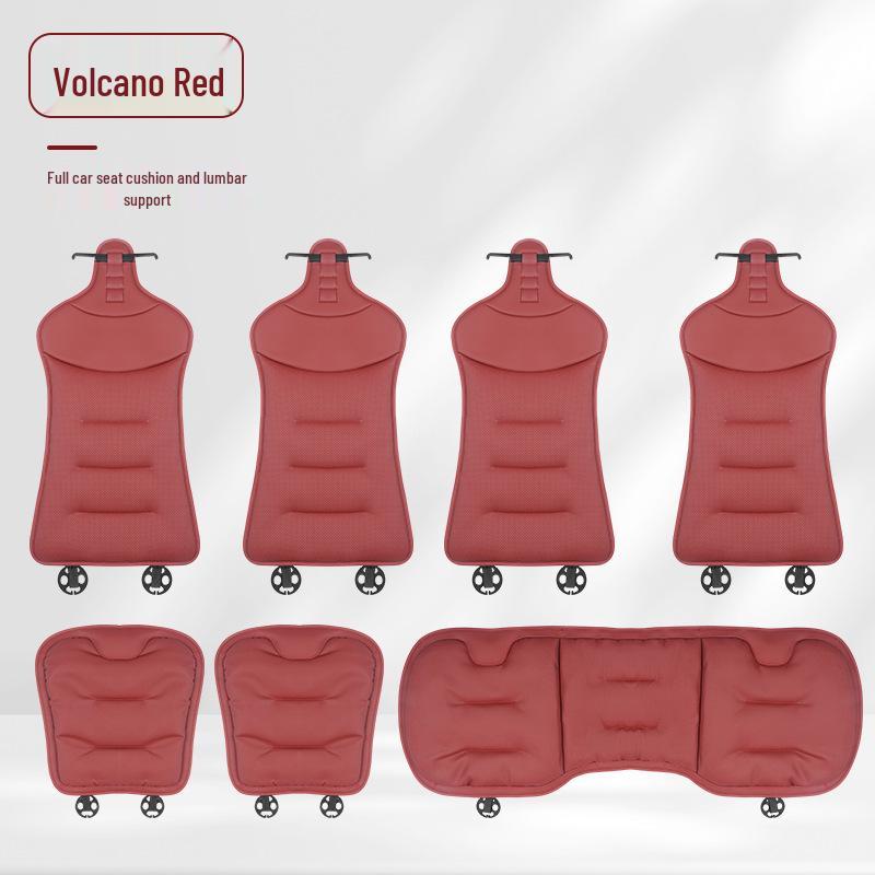 Xiaomi Ventilated All-Season Car Seat and Lumbar Support Cushions for Mercedes-Benz and BMW, with Integrated Rear Seat Trim.