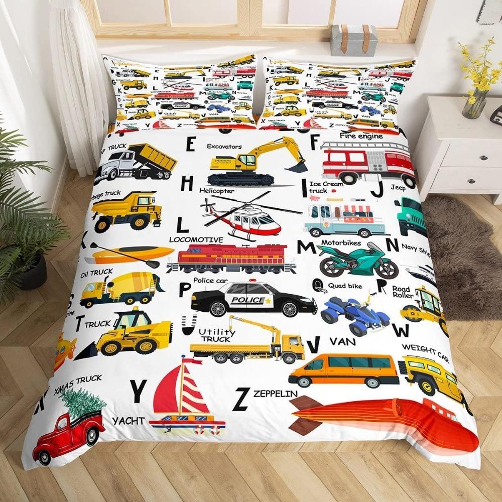 Cartoon Mushroom Frog for Childrenduvet Cover Microfibre Duvet Cover Adult Bedding Room Decoration Belt Zip and 2 Pillowcases