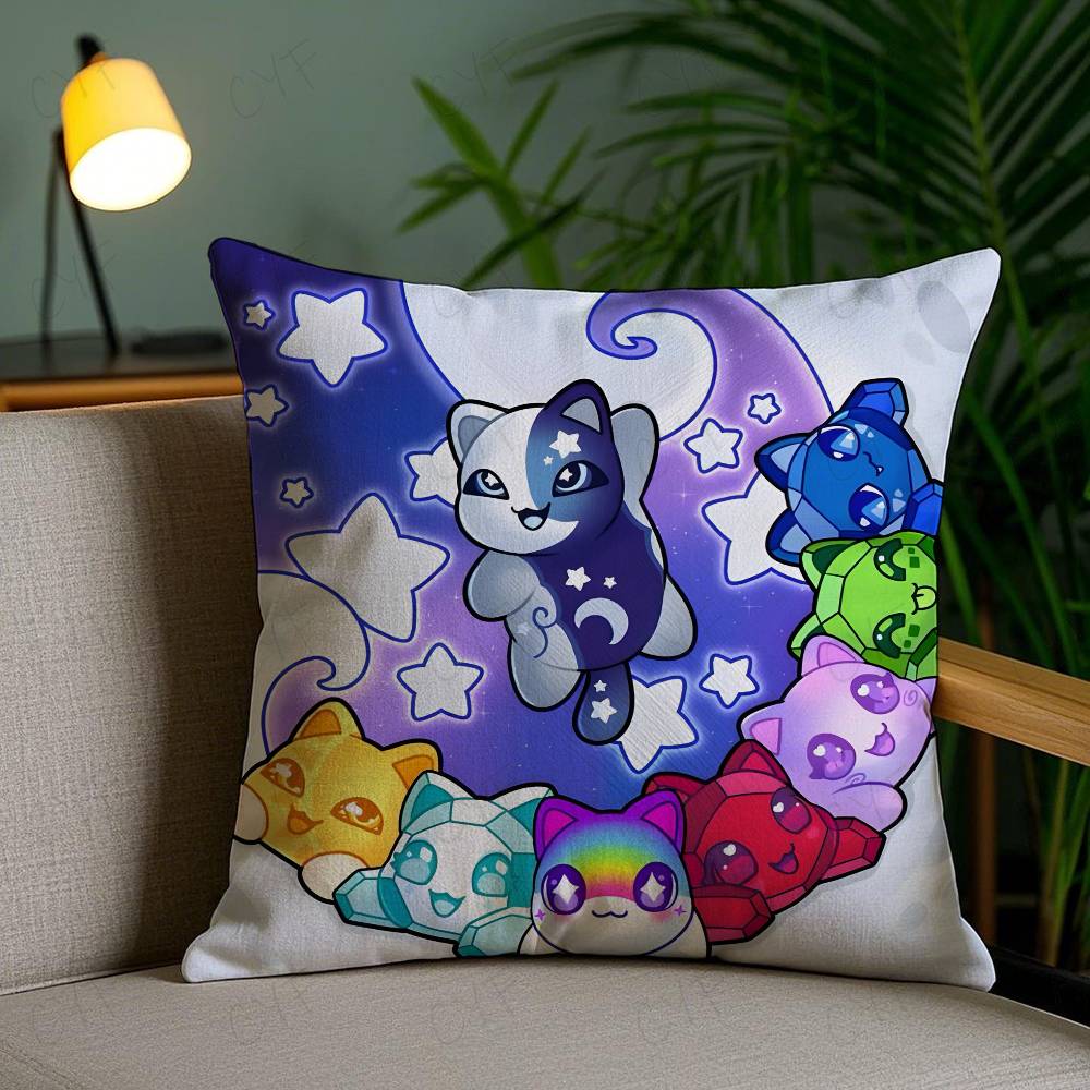 Cartoon A-Aphmau Decorative Pillow Case Custom Printed Brushed Fleece Pillow, Baby Skin-Touch, Eco-Friendly Dye-Sublimation Cush