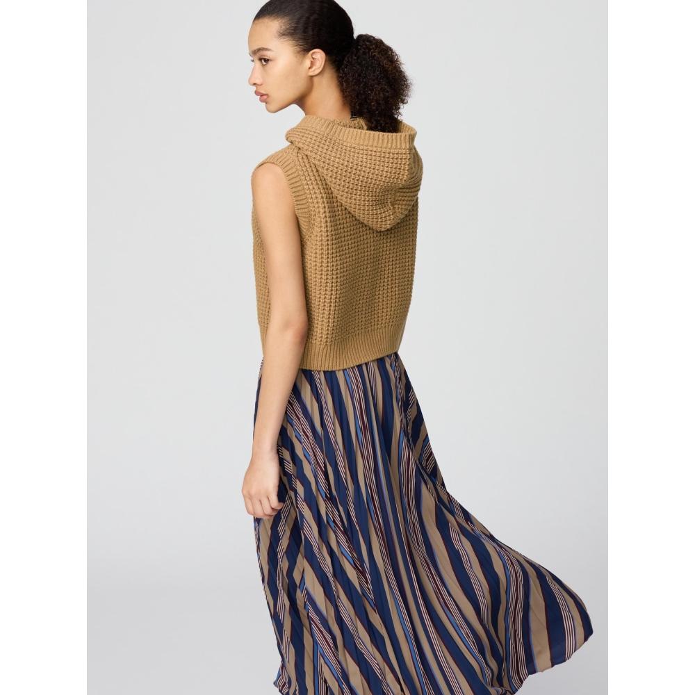 Uniqlo Waffle Knit Hooded Vest