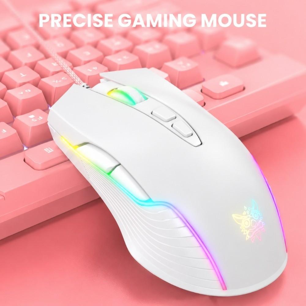 Adjustable 6400DPI CW905 Wired Gaming Mouse RGB LED Light USB Gaming Mouse  for Daily Use