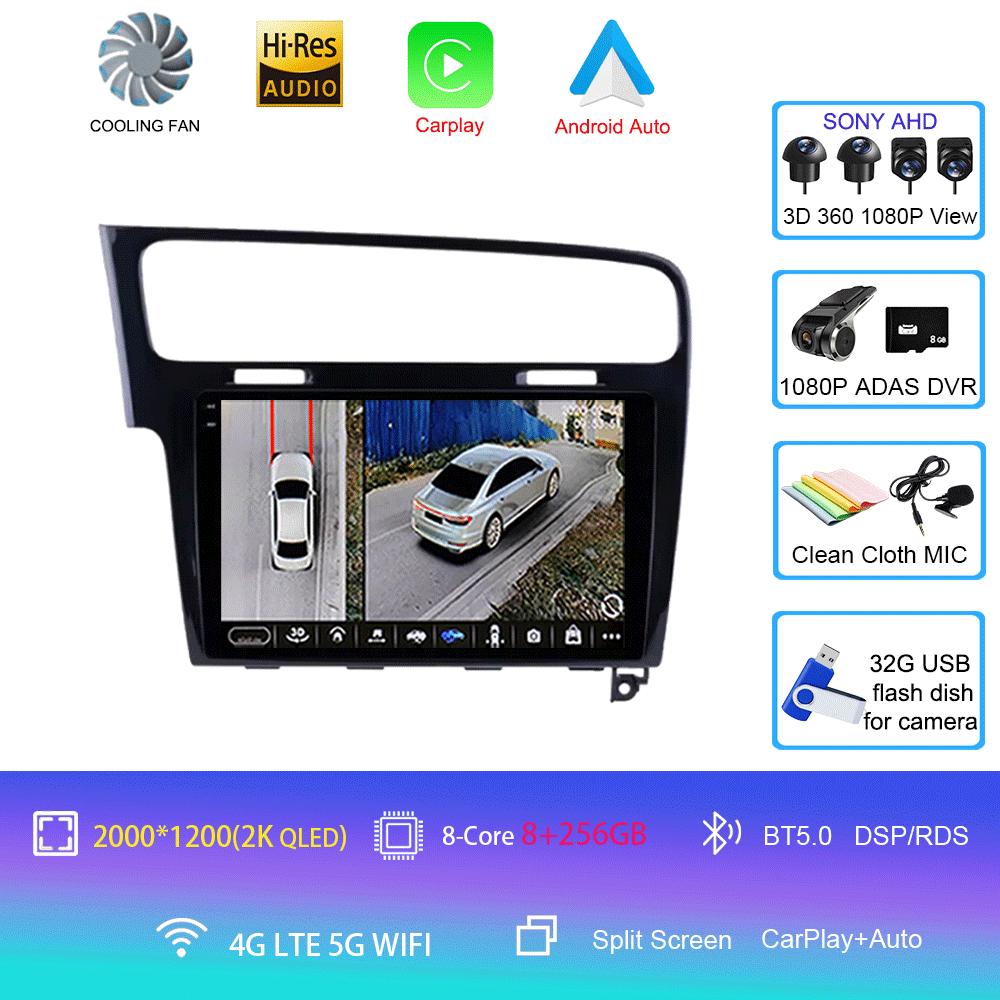 Android 14 Car Radio For Volkswagen Golf 7 2012 - 2020 Multimedia Video Player Navigation stereo GPS No 2din 2 din dvd