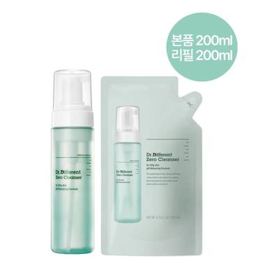 Zero Cleanser Oily 200ml Main Product + Refill 200ml