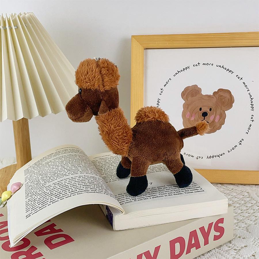 Plush Camel Cute Pendant With Short Pile Fabric For Bag Decoration And Collector