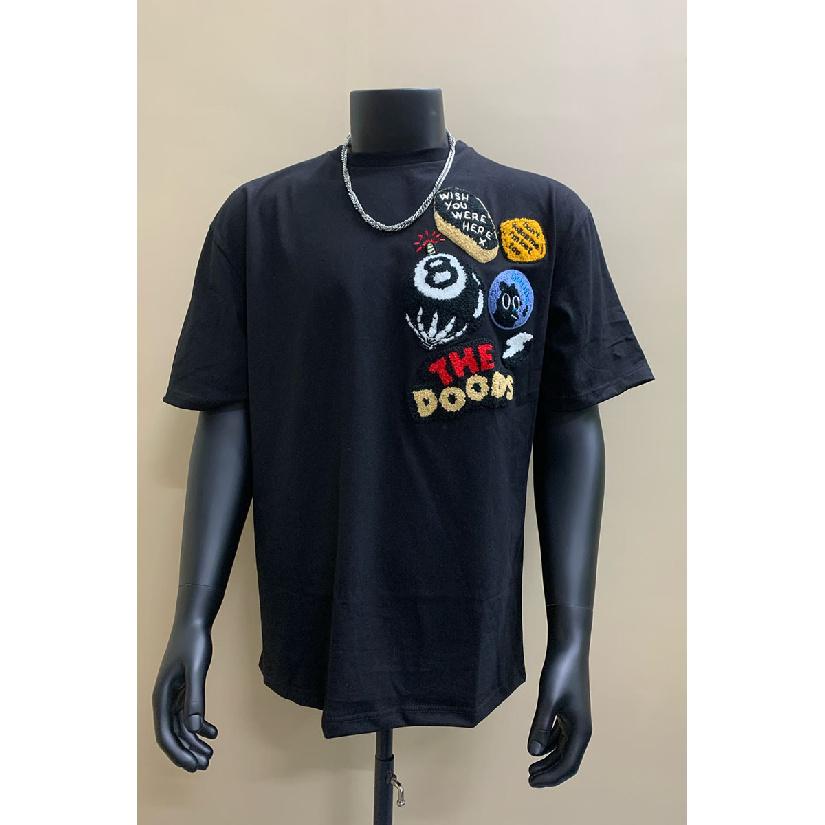 Cotton Short Sleeve T Men's T-shirt Ins Trendy Hip-Hop Style Crew Neck Base Shirt Summer