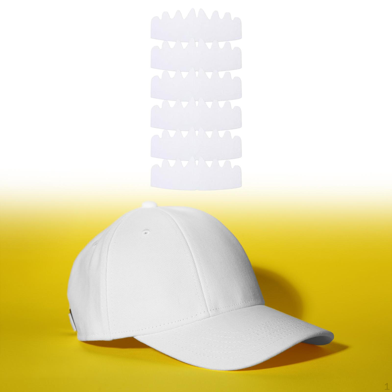 

6 Уменьшителей размера для бейсболок, удобные спортивные подкладки белый