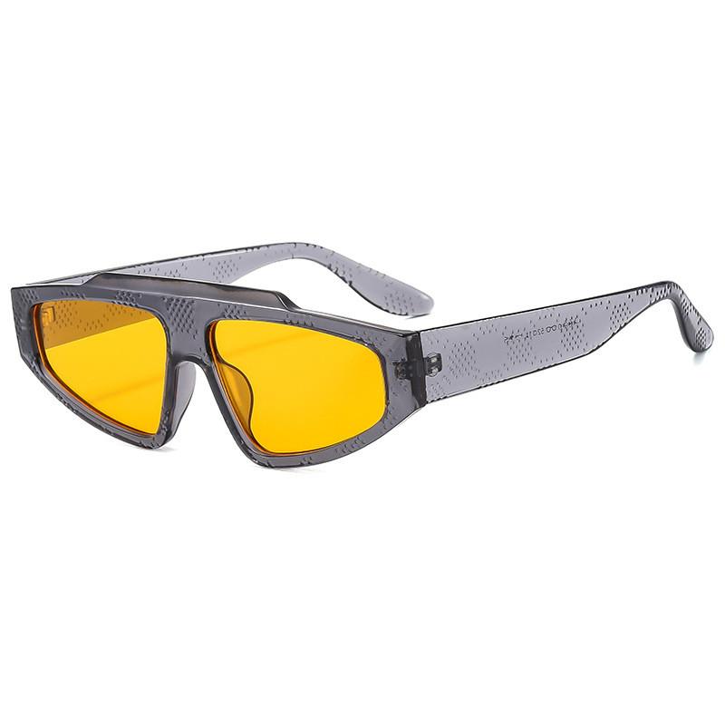 Triangular Sunglasses For Men And Women Uv400 Fashion Outdoor Eyewear With Gray Lenses For Street Style