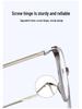 Korean Style TR90 Round Anti-Blue Light Glasses - Lightweight Retro Frame, Prescription-Compatible