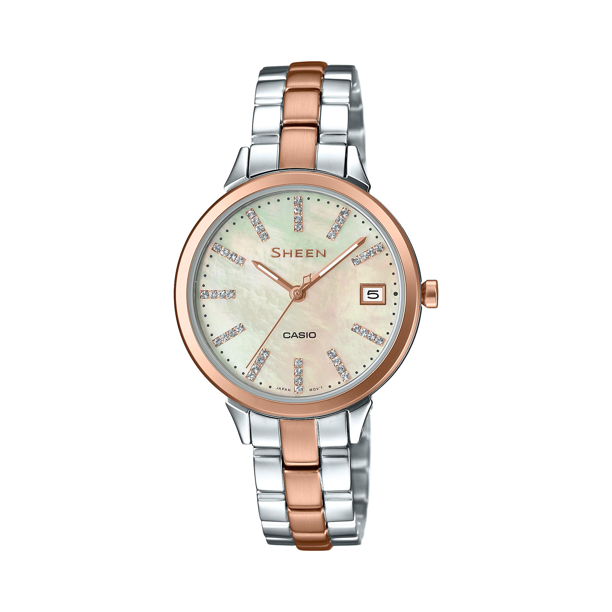 

Casio Men s Analog Quartz Watch SHE-4527SPG-7A білий