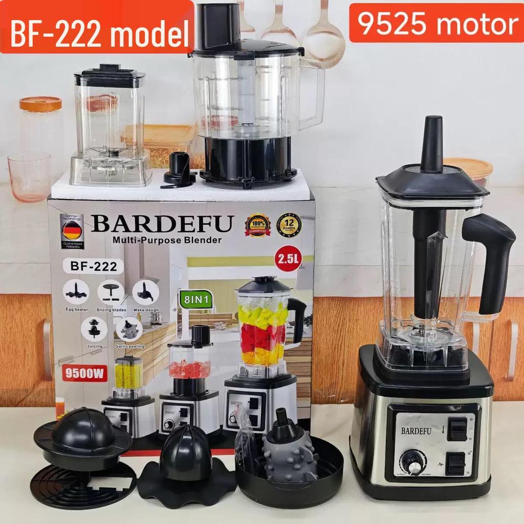 4L 8-in-1 Commercial Stainless Steel Juicer and High-Power Blender with Pulp Separator