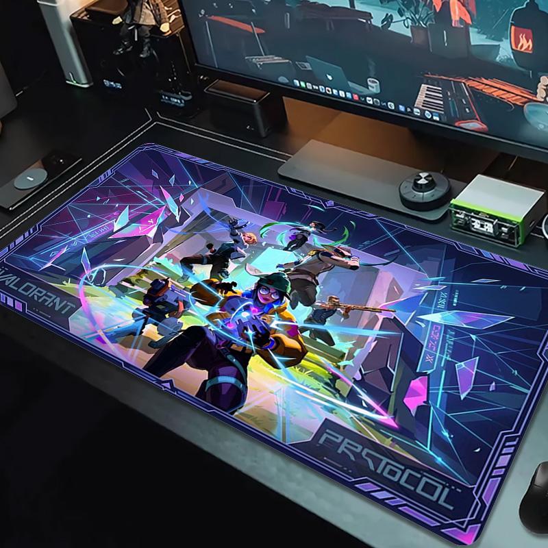 VALORANT Color Mouse Pad Large Gaming Table Cushion Non-slip Laptop Tablet Big Mousepad XXL Mat Mini PC Playmat With Lock edge