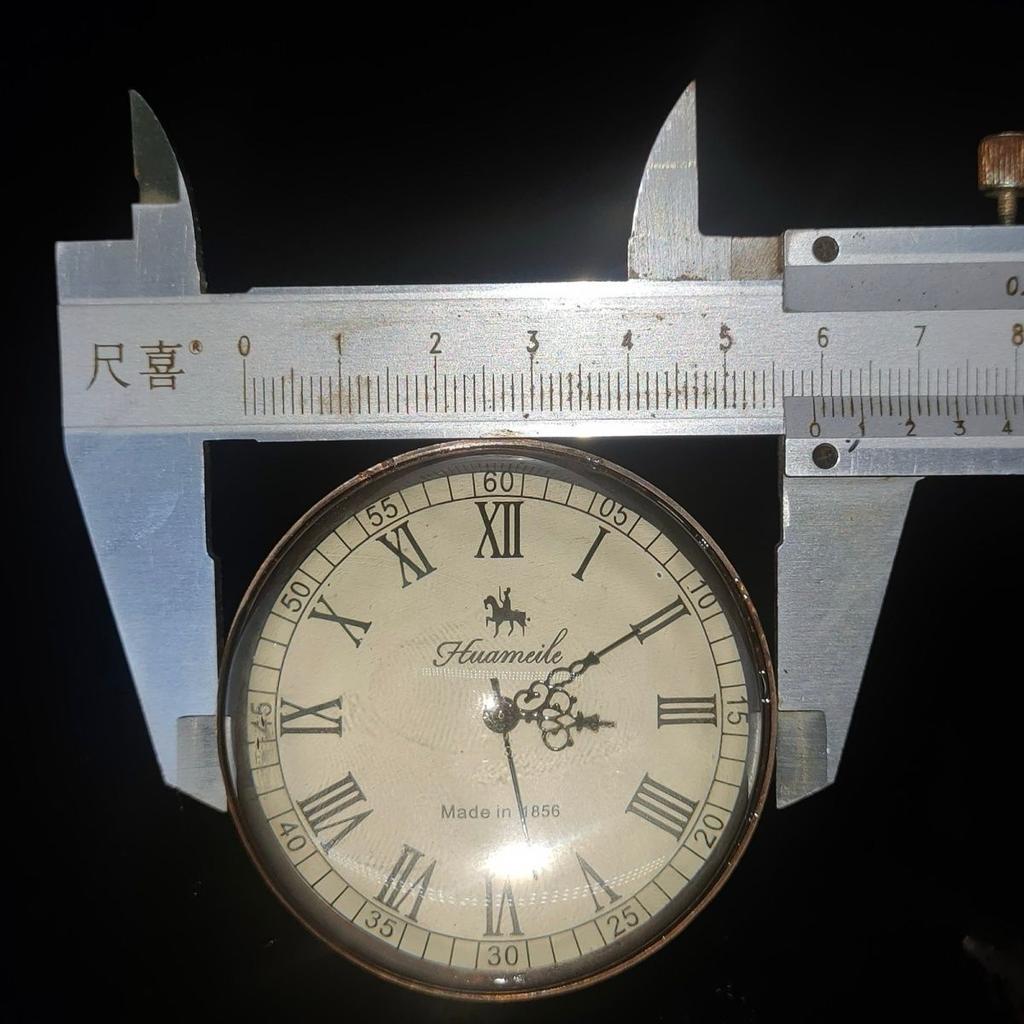 Retro Klokke 5cm Messing Glasskule Mekanisk Antikk Romersk Borddekorasjon Ornamenter