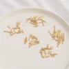 10/20PCS Brass Beads For DIY Jewelry Making 14K Real Gold Plated Long Tube Loose Spacer Bead Necklace Supplies Parts Accessories