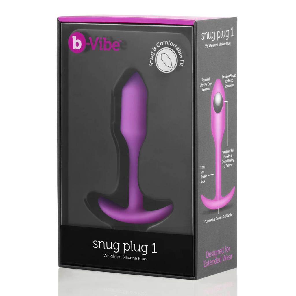 Anal Plug - B-Vibe Snug Plug 1 Fuchsia