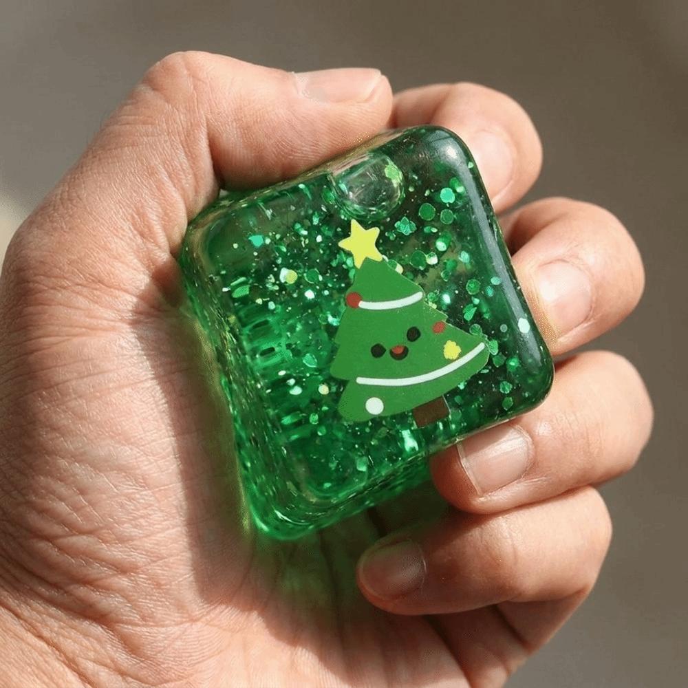 Slow Rebound Christmas Cube Squeeze Toy Lightweight Squeeze Fidget Toy Children Toys