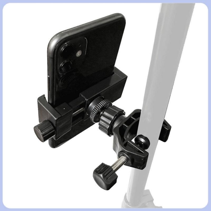 Portable 45°Rotation Stand Phone & Mic Stand Compatible for Action Cameras, DSLR Smartphones Quick Installation