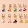 Cute Resin Balloon Dog Keychain Puppy Keyring for Car Key Holder Women Girls Handbag Pendant DIY Jewelry Gift