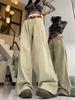 High Waist Pleated Super Soft Wide Leg Jeans Women's Drape Loose and Thin Versatile Design Mopping Straight Pants