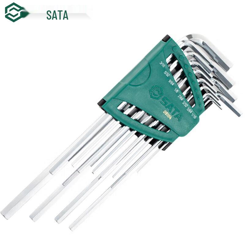 SATA 12-Piece Extra Long Imperial Hex Key Set