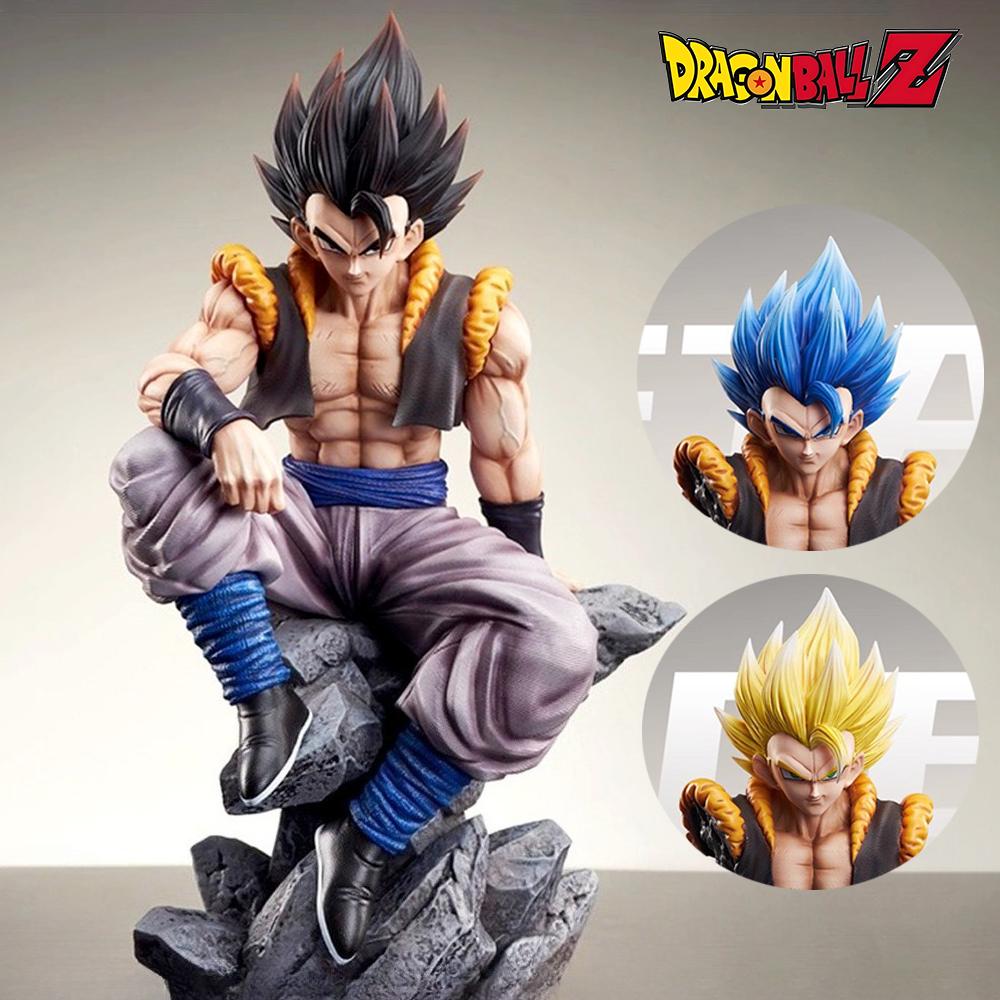 23cm/9.06in Anime Dragon Ball Figure Gogeta Action Figures Pvc Statue Desktop Ornamen Collection Model Toys Gifts Round Sensory Compression Bouncy