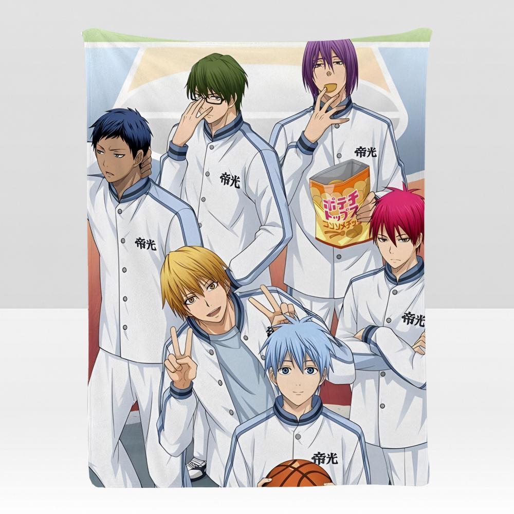 anime KKuroko BBasketball Throw Soft Flannel Blanket for Bed Bedroom Sofa Picnic Throw Skinfriendly Breathable Gift Cover