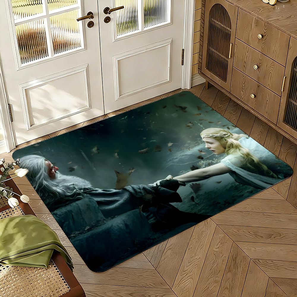 The Lord of the RingS Floor Mat Floor Mat Soft Flannel Non-Slip Door Rug for Living Room