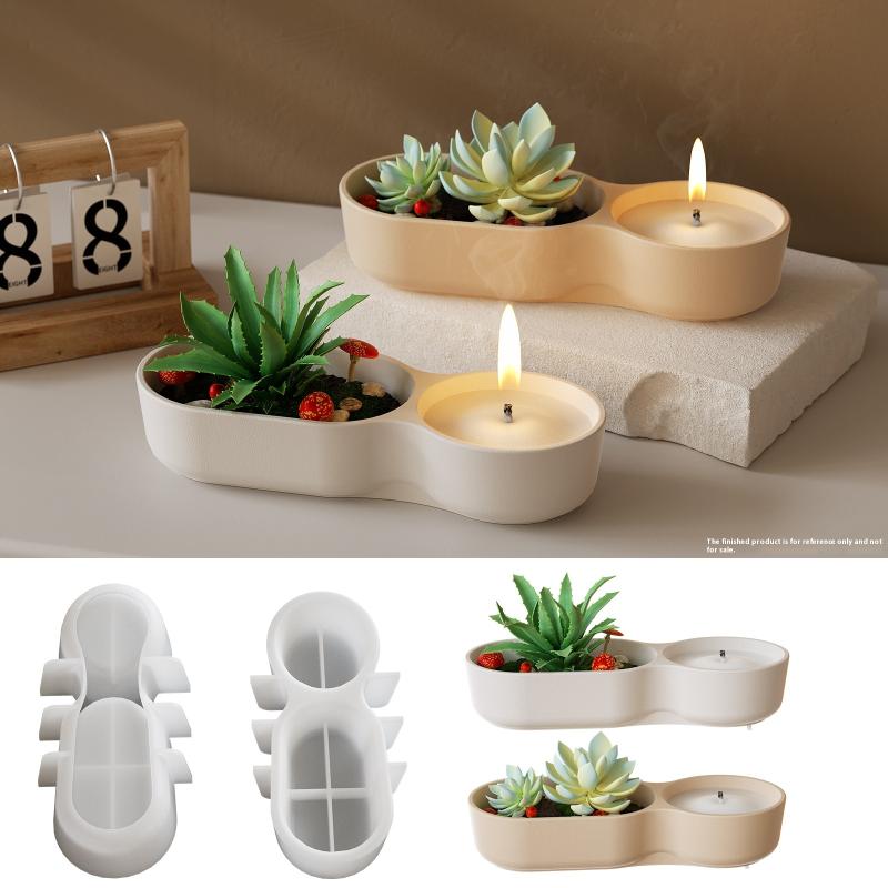 

Форма з силікону для подвійного горщика для рослин, DIY, ручна робота, креативна, для виготовлення чашки для ароматичної свічки, шкатулки для зберігання ювелірних виробів, форма для смоли, для виготовлення гіпсу, для рукоділля